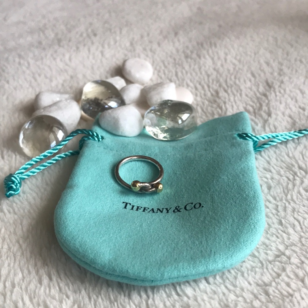 🤩Vintage Tiffany & Co. Love Knot Ring w/ 18k gold